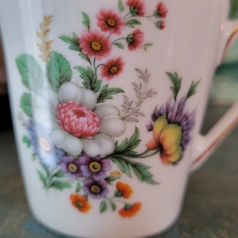 Vintage Creamer ~ PMR Bavaria Germany ~ Flowers ~ EUC ~ Sweet Little Item!